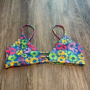 Salty Mermaid Picking Daisies Floral Ring Bikini Top